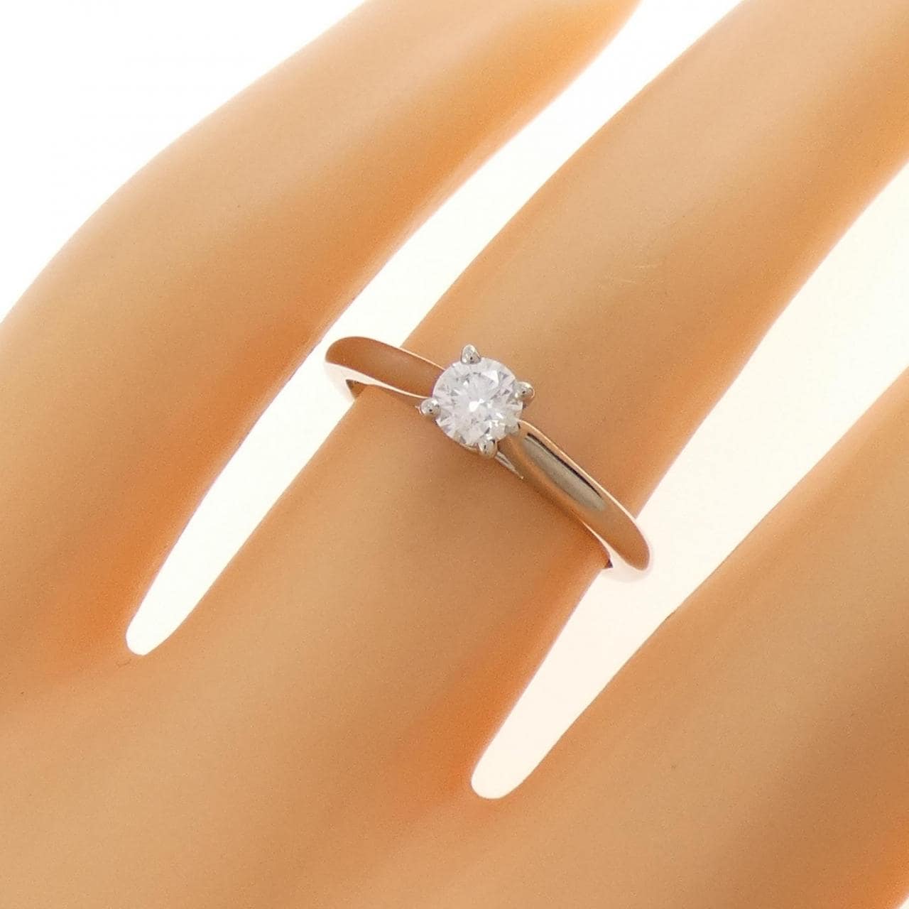 カルティエ 1895 ソリテール リング 0.23CT E IF 3EXT