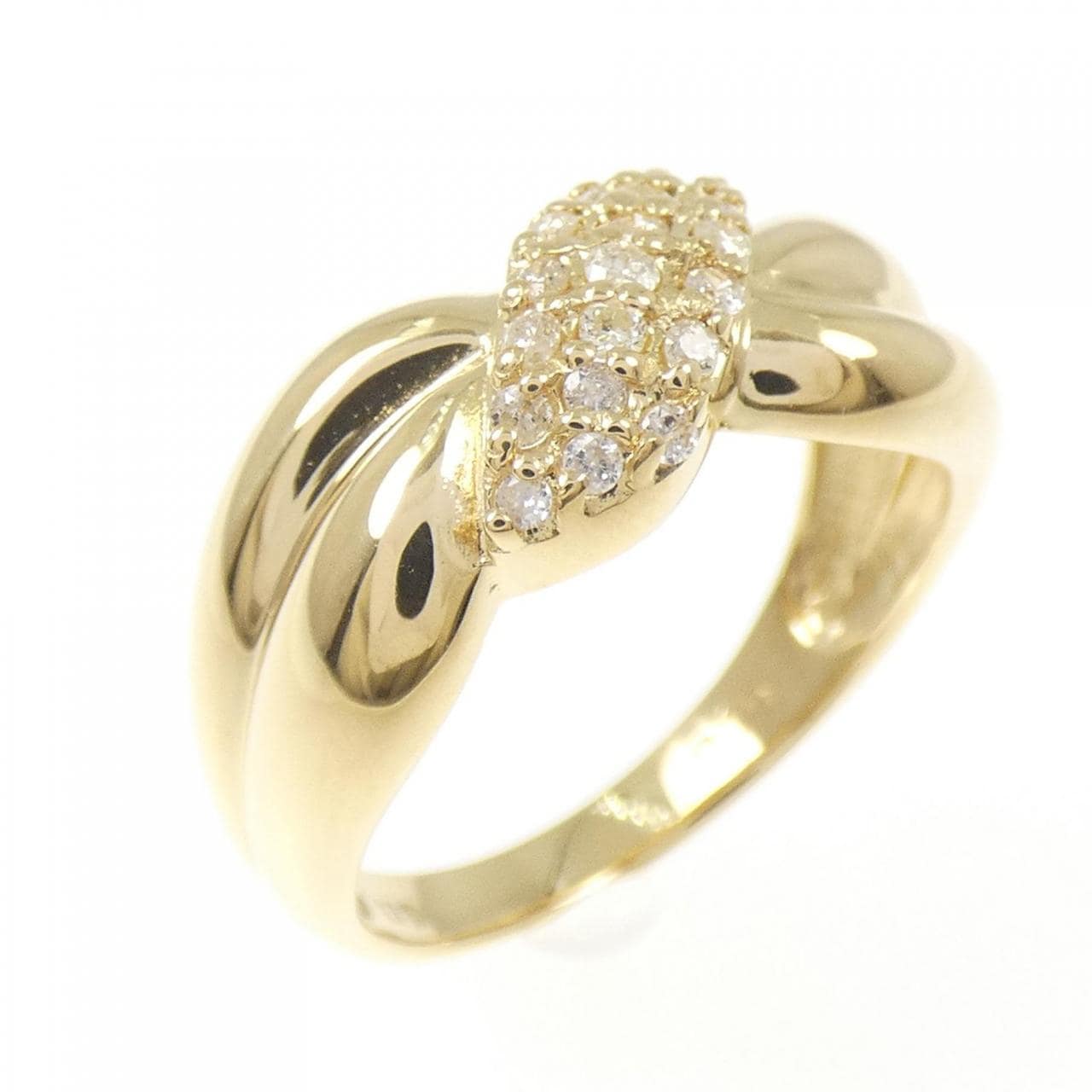 K18YG ダイヤモンド リング 0.19CT