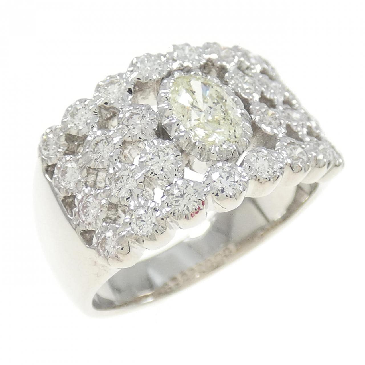 K18WG ダイヤモンド リング 0.441CT