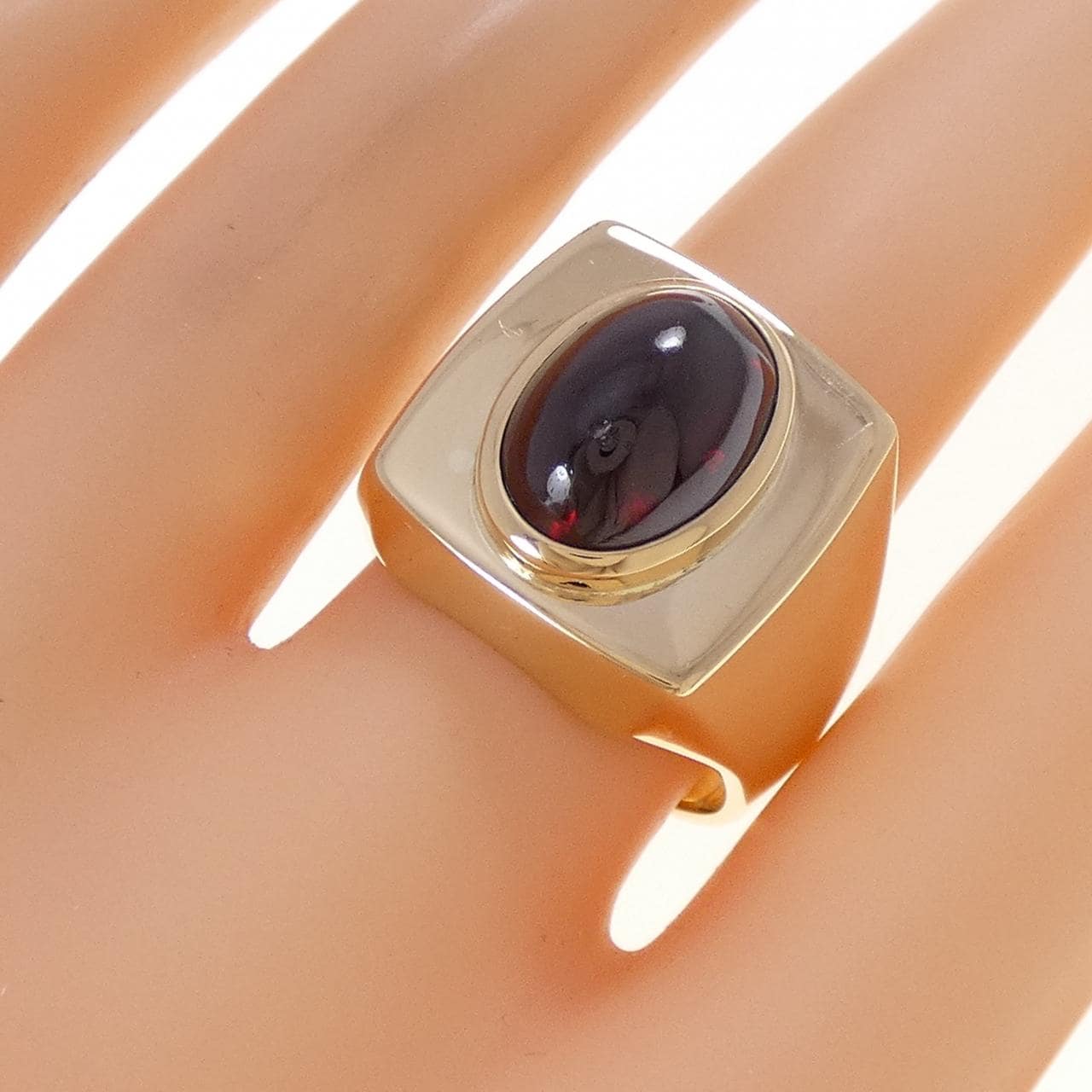 K18YG ガーネット リング 8.46CT