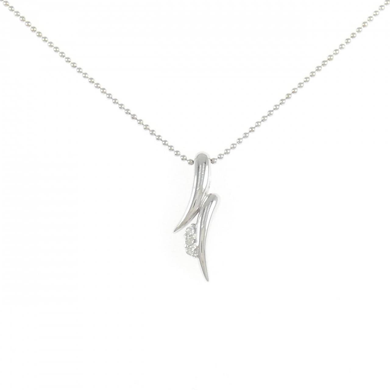 K18WG ダイヤモンド ネックレス