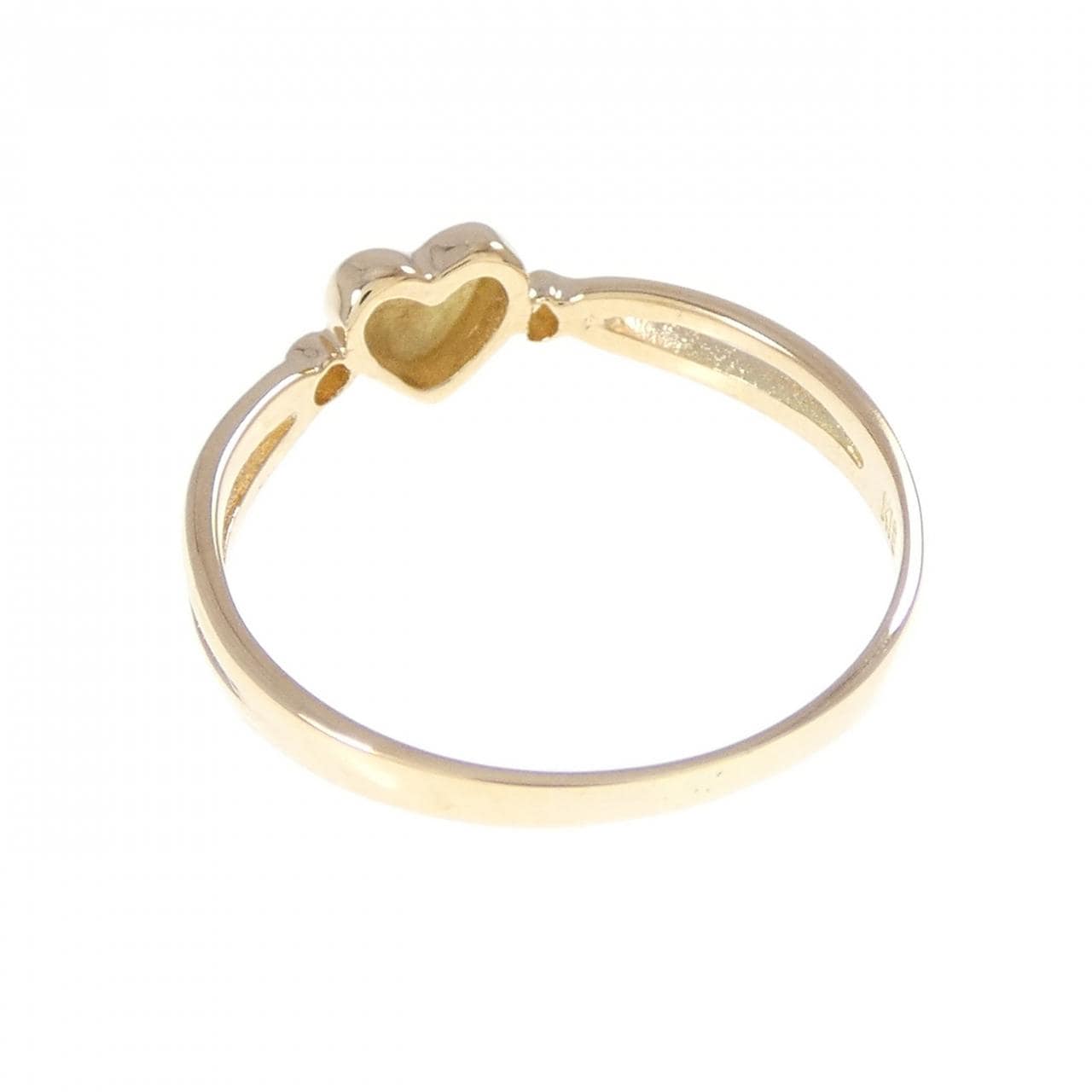 K18YG ハート リング