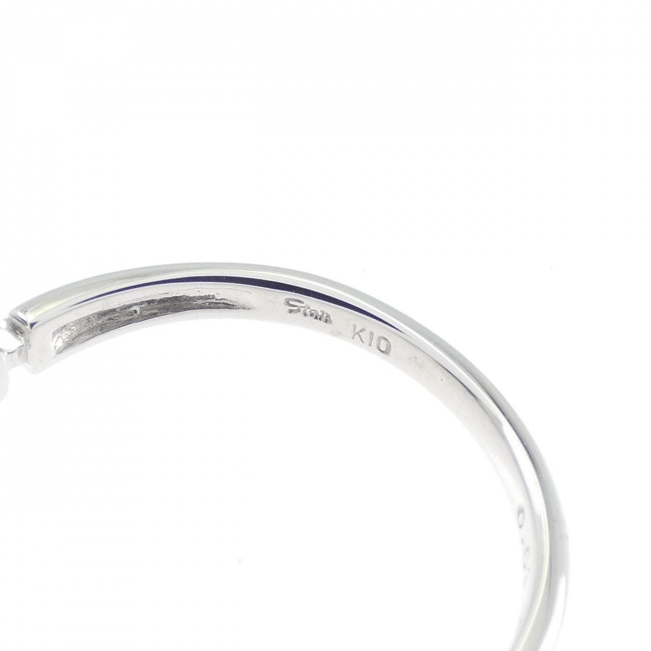 スタージュエリー K10WG リング 0.01CT