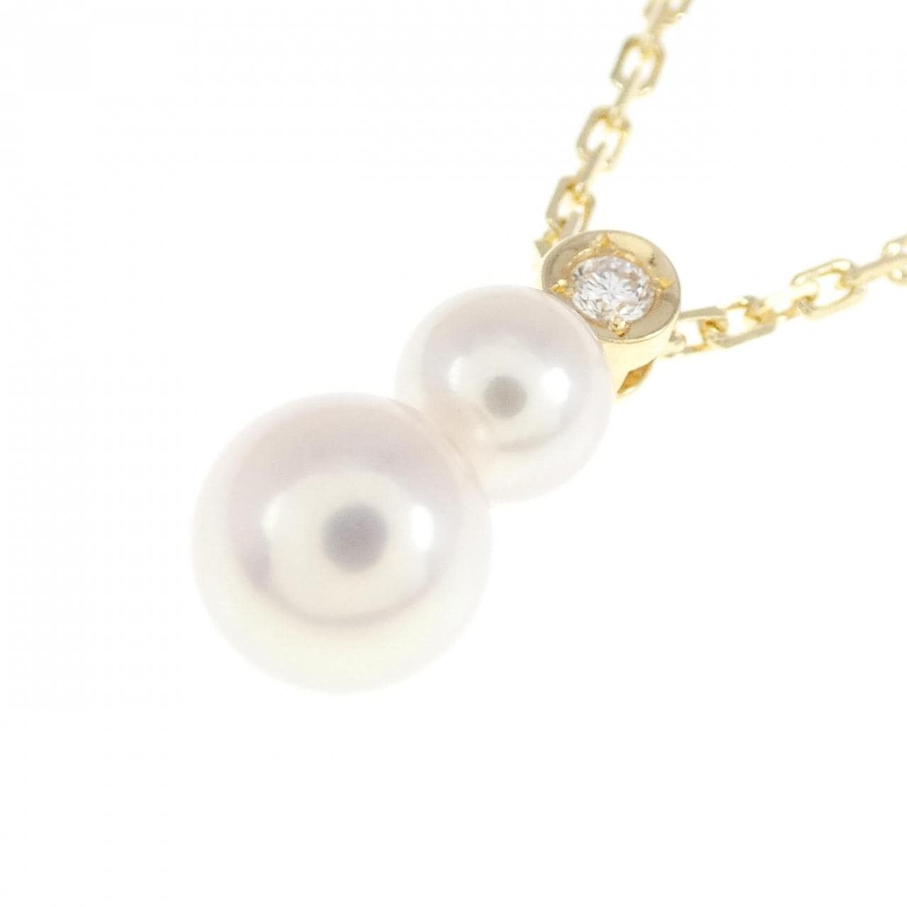 K18YG Akoya pearl necklace