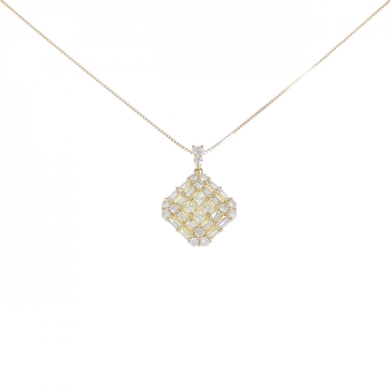 【新品】K18YG ダイヤモンド ネックレス 1.00CT