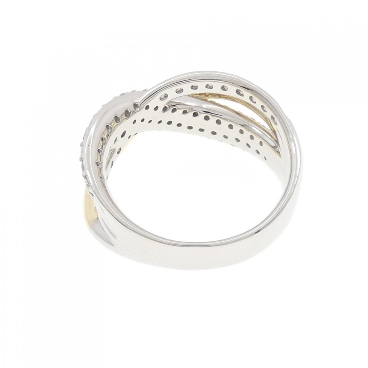[BRAND NEW] PT900/K18YG Pave Diamond Ring 1.04CT