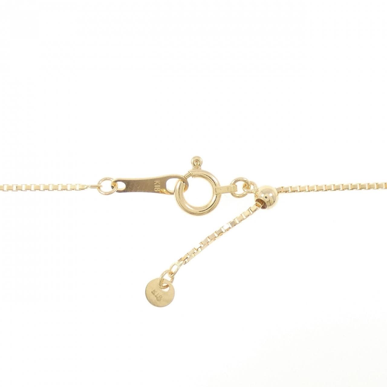 18KYG/K18YG クロス ダイヤモンド ネックレス 1.00CT