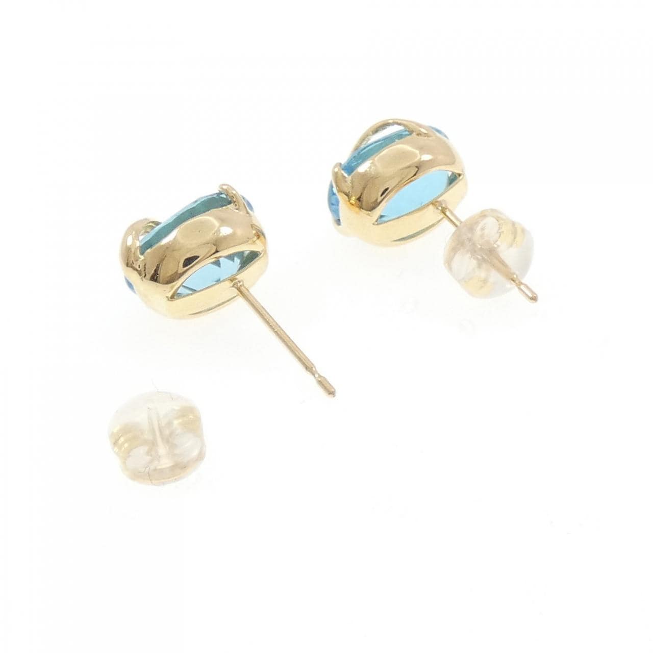 K18YG ブルートパーズ ピアス