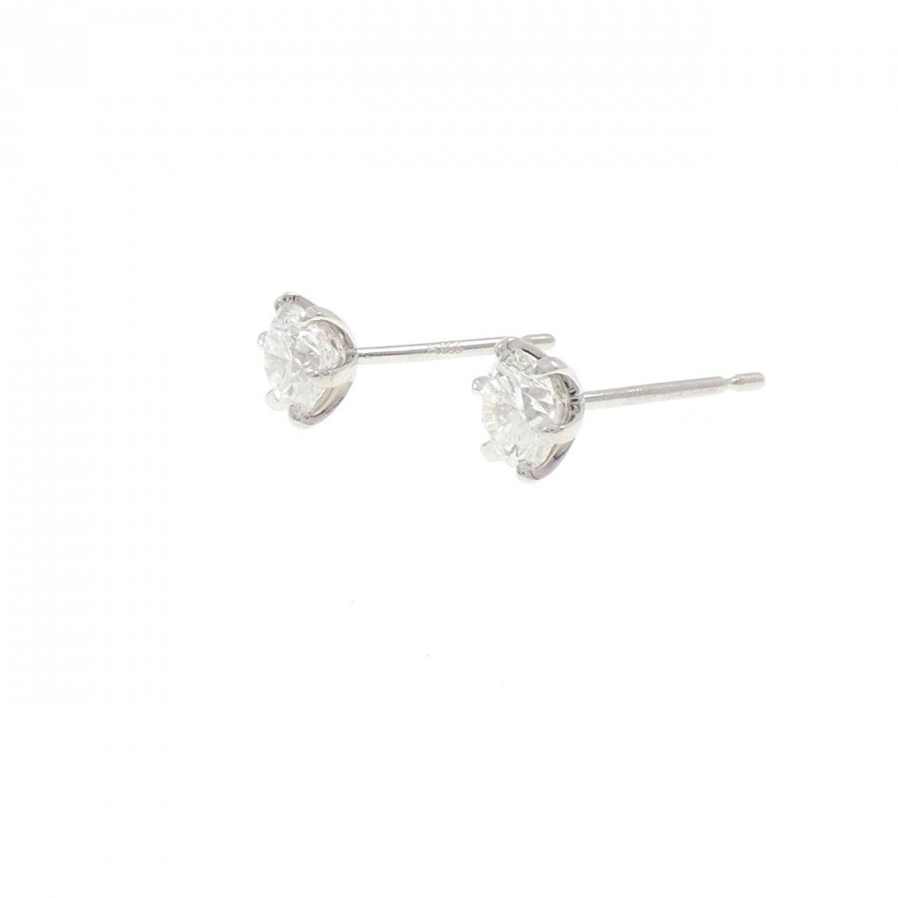【リメイク】PT900/ST ダイヤモンド ピアス 0.405CT 0.407CT D-E SI2 VG-GOOD