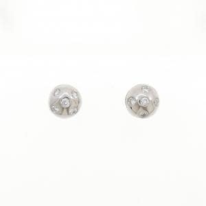 K18WG/PT900 ダイヤモンド ピアス 0.16CT