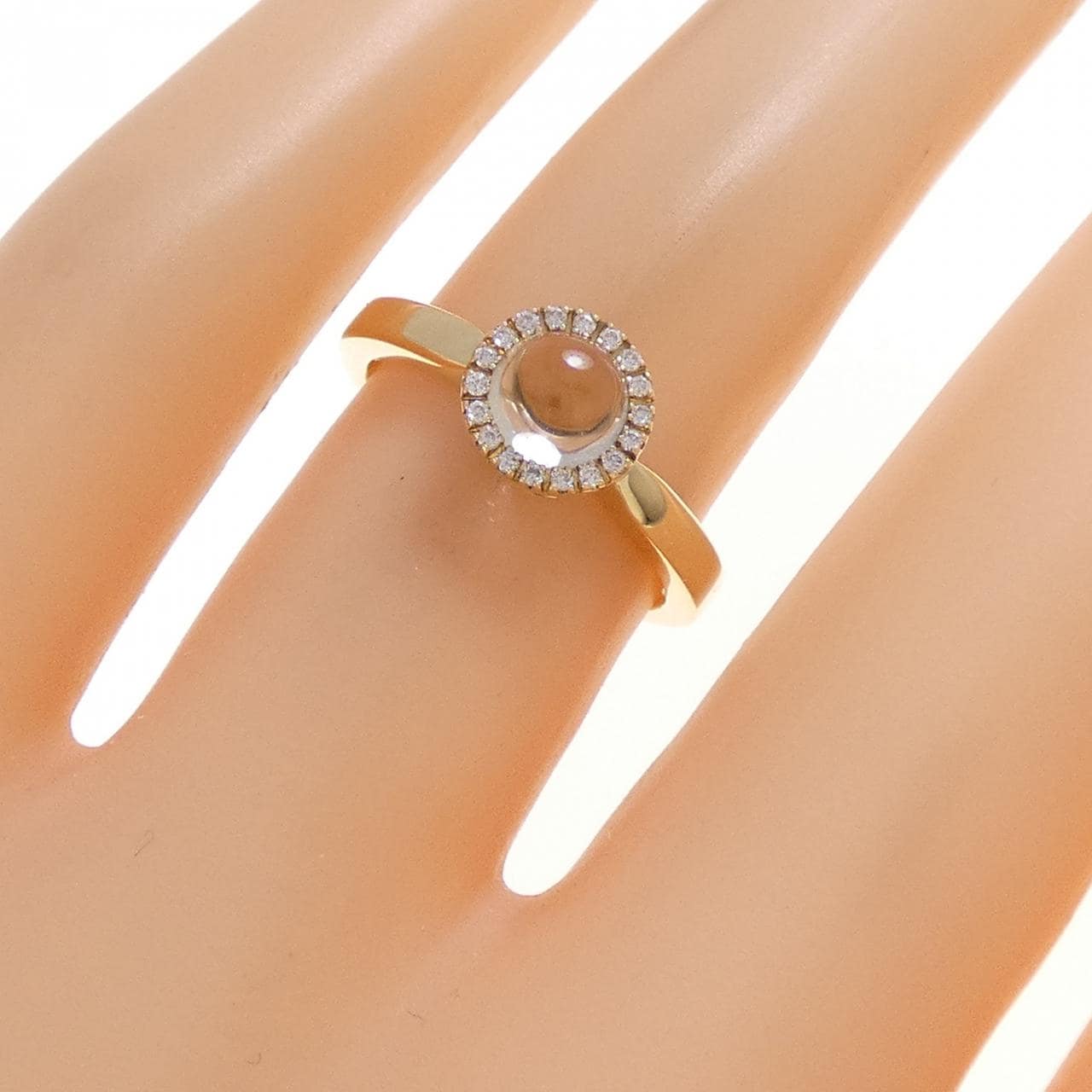 K18YG クオーツ リング