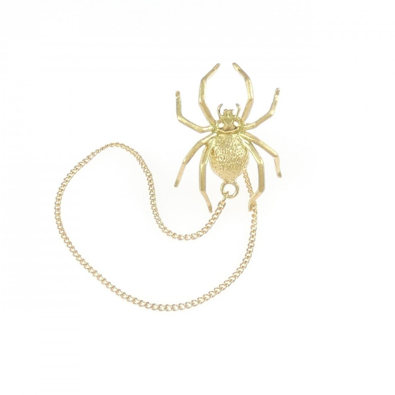 K18WG/K18YG スパイダー ダイヤモンド ブローチ 0.90CT