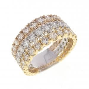 PT950/K18/K18PG ダイヤモンド リング 3.00CT