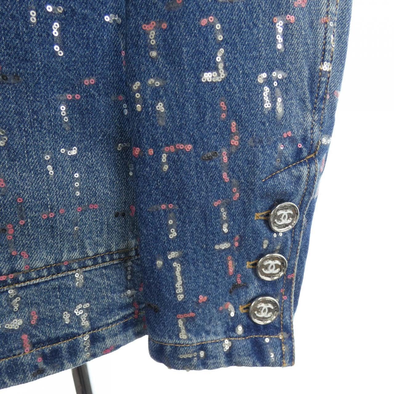 シャネル CHANEL METIERS D’ART LOOK 38 P75259V66855 23A デニムジャケット