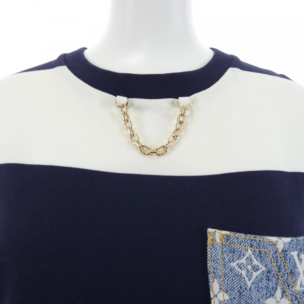 ルイヴィトン LOUIS VUITTON ストライプモノグラムポケット FMDR39LO7 ワンピース