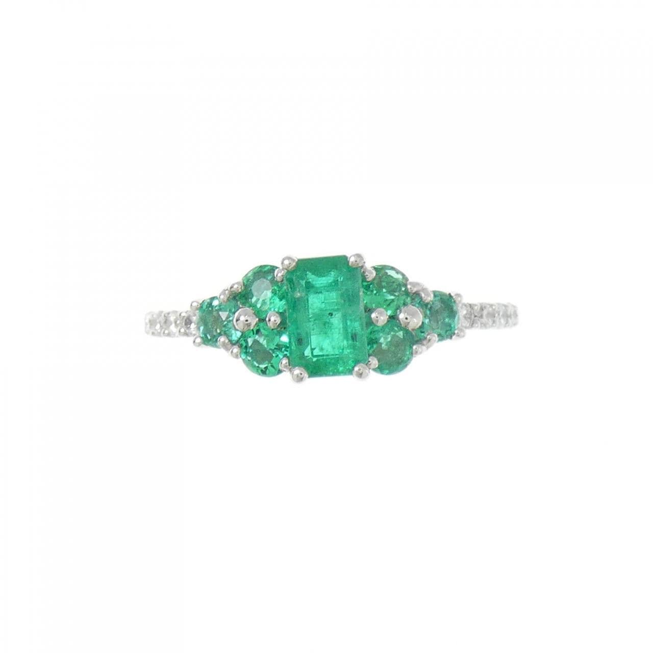 PT エメラルド リング 0.75CT