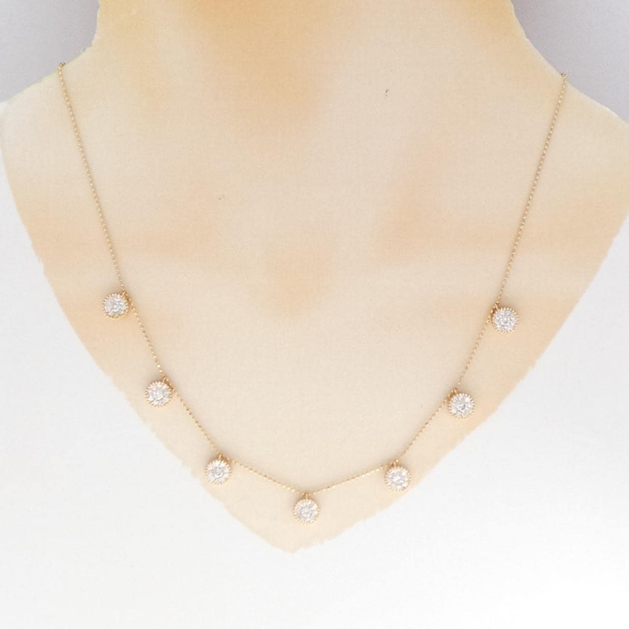 K18PG ダイヤモンド ネックレス 1.40CT