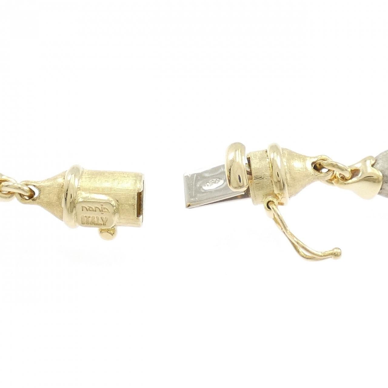 ナニス 750スリーカラーゴールド ネックレス