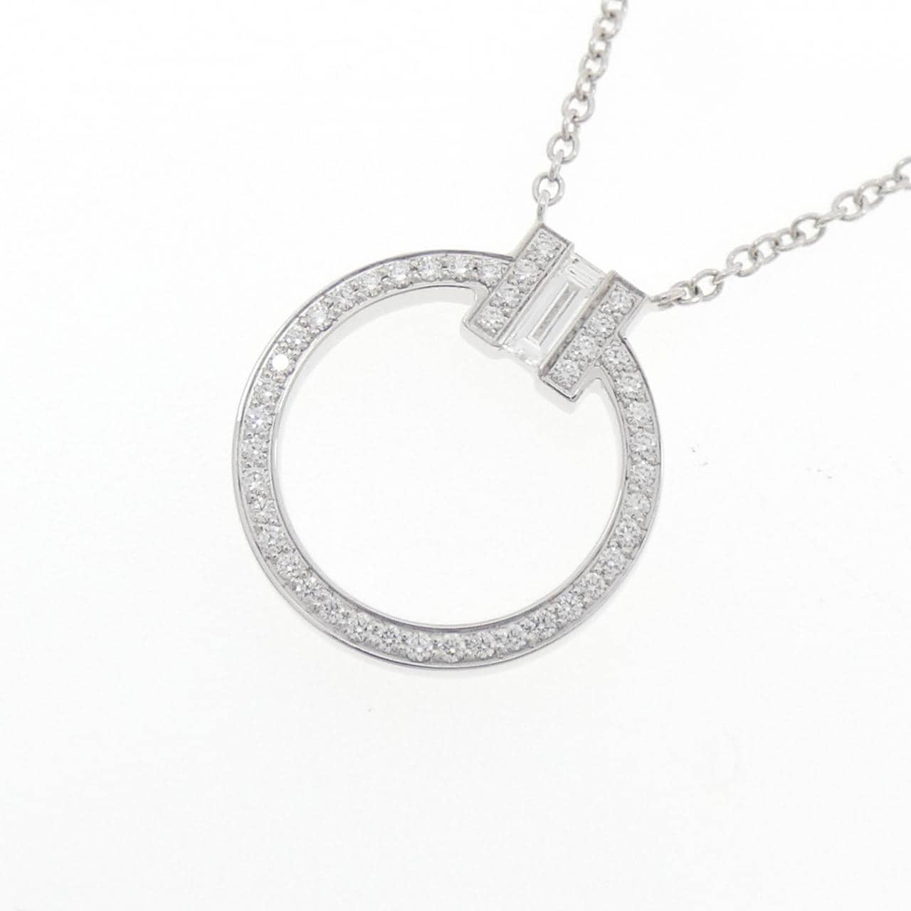 ティファニー Tトゥー ネックレス 0.14CT