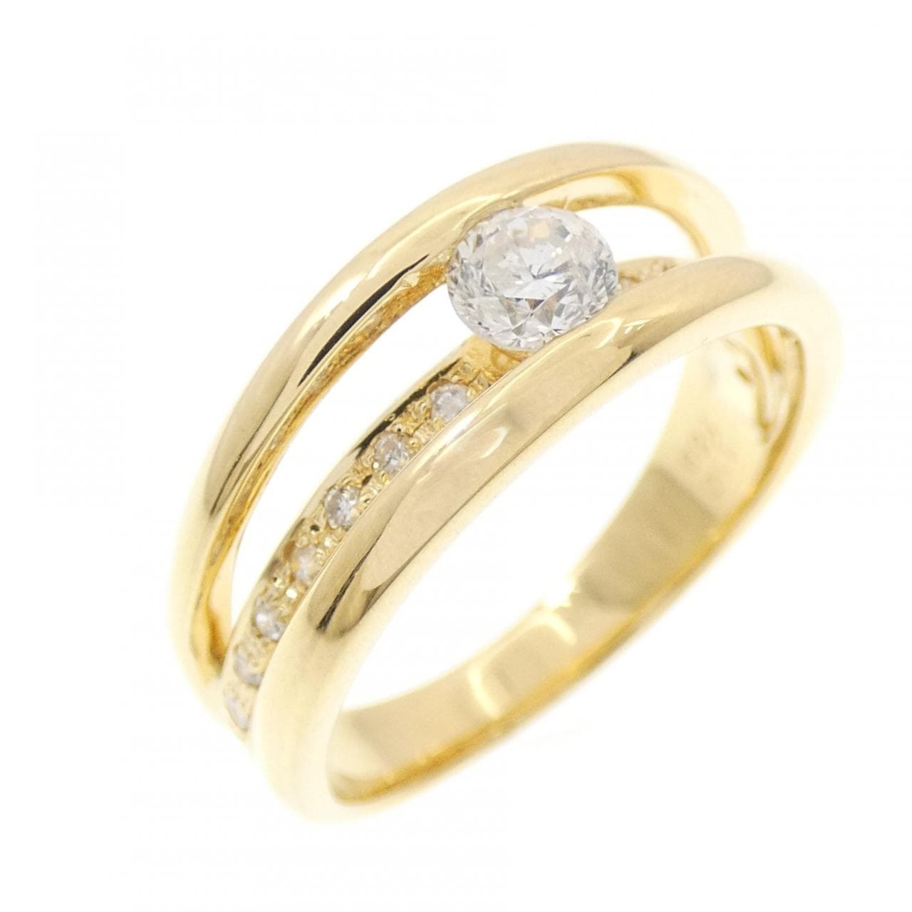 K18YG ダイヤモンド リング 0.24CT
