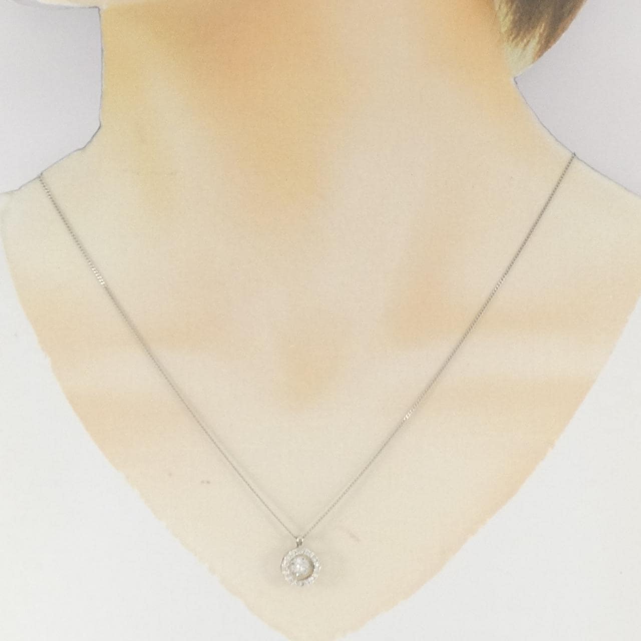 PT900/PT850 ダイヤモンド ネックレス 0.363CT