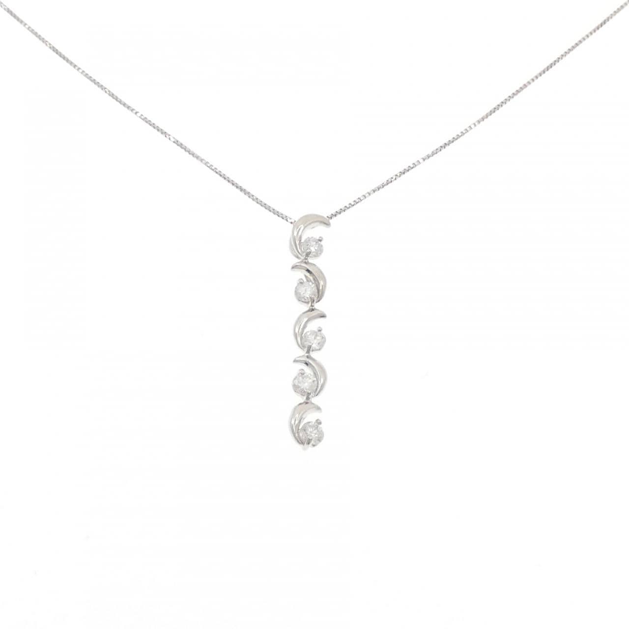 PT900/PT850 ダイヤモンド ネックレス 0.30CT