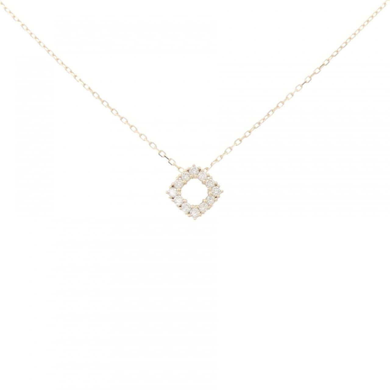 【リメイク】K10YG ダイヤモンド ネックレス 0.10CT