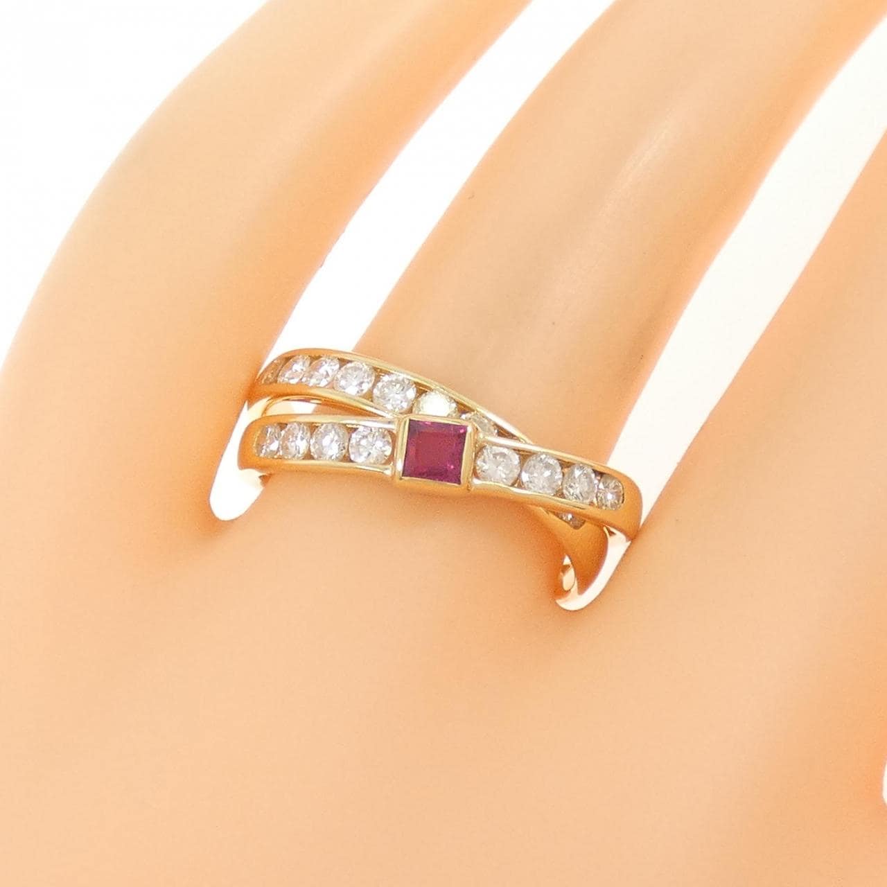 タサキ ルビー リング 0.19CT