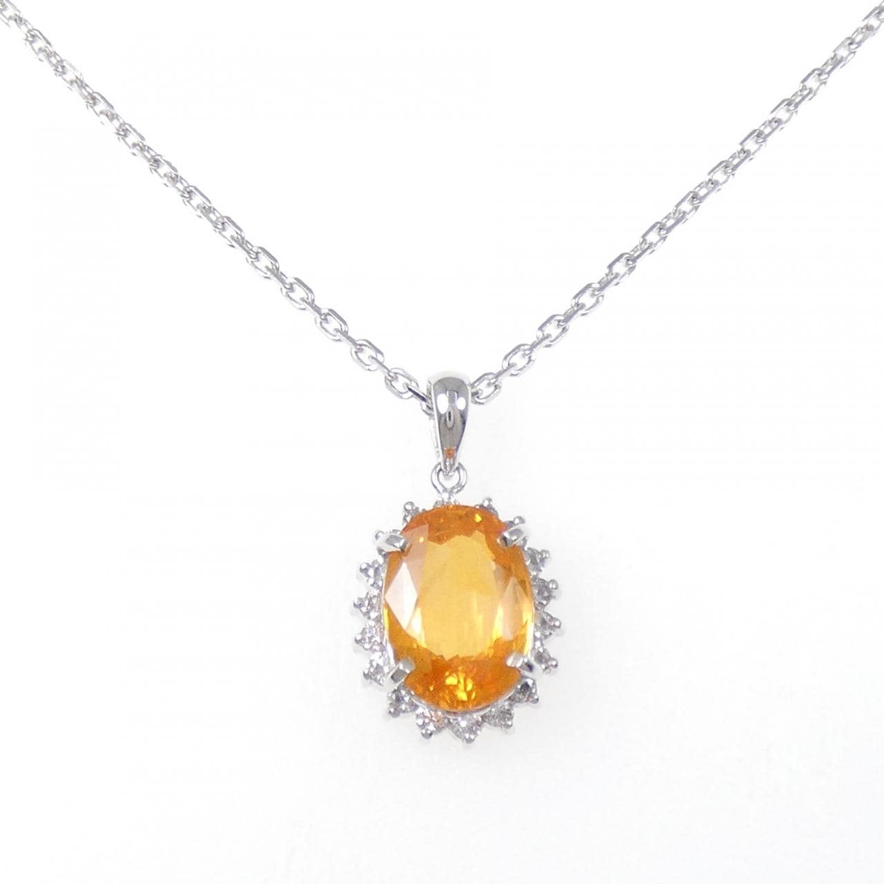 K18WG サファイヤ ネックレス 2.646CT