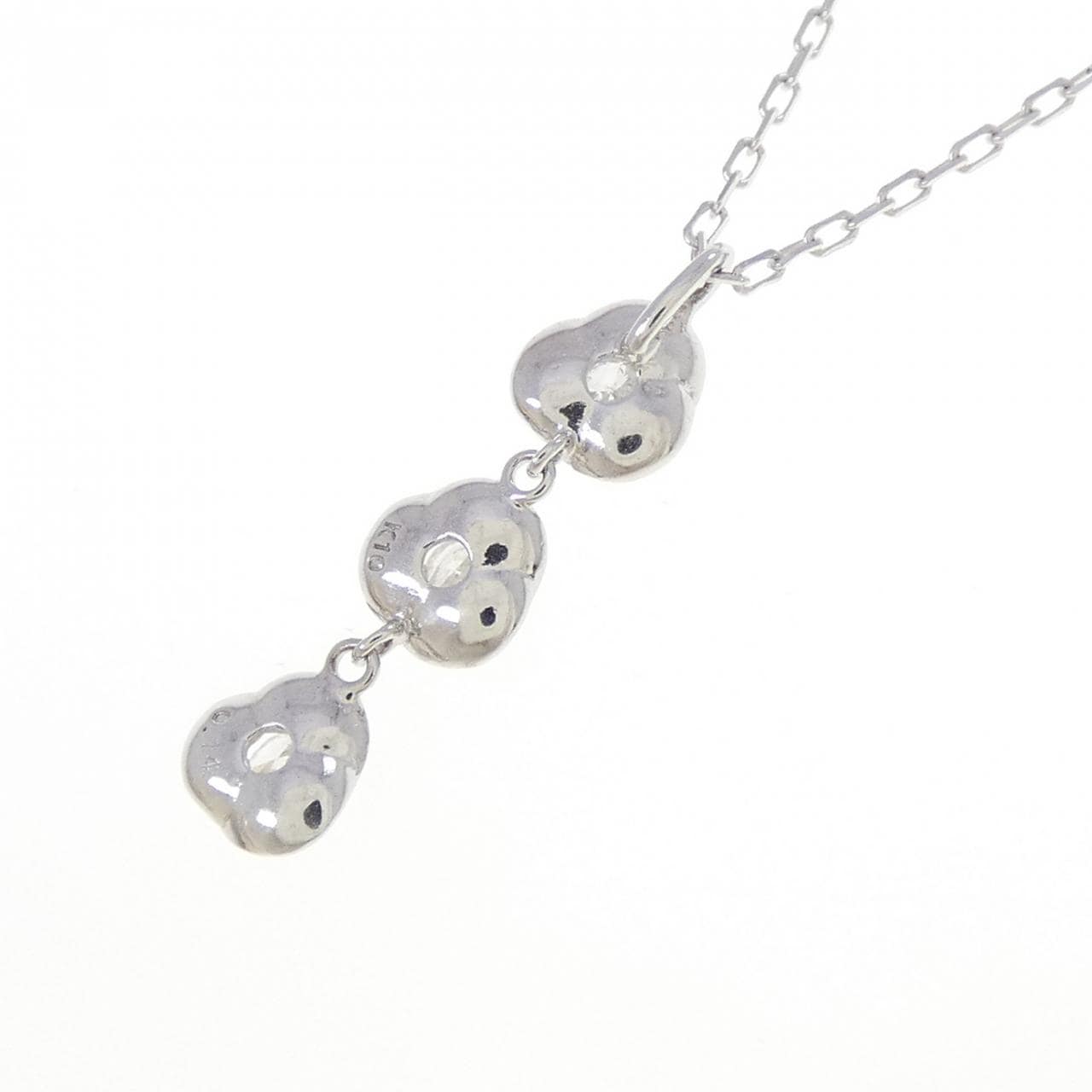 K10WG ダイヤモンド ネックレス 0.14CT