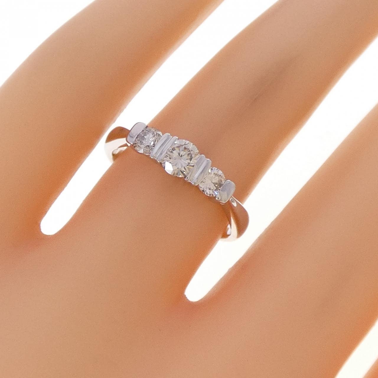 K18WG ダイヤモンド リング 0.52CT