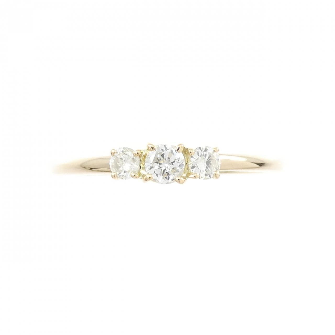 K18YG ダイヤモンド リング 0.325CT