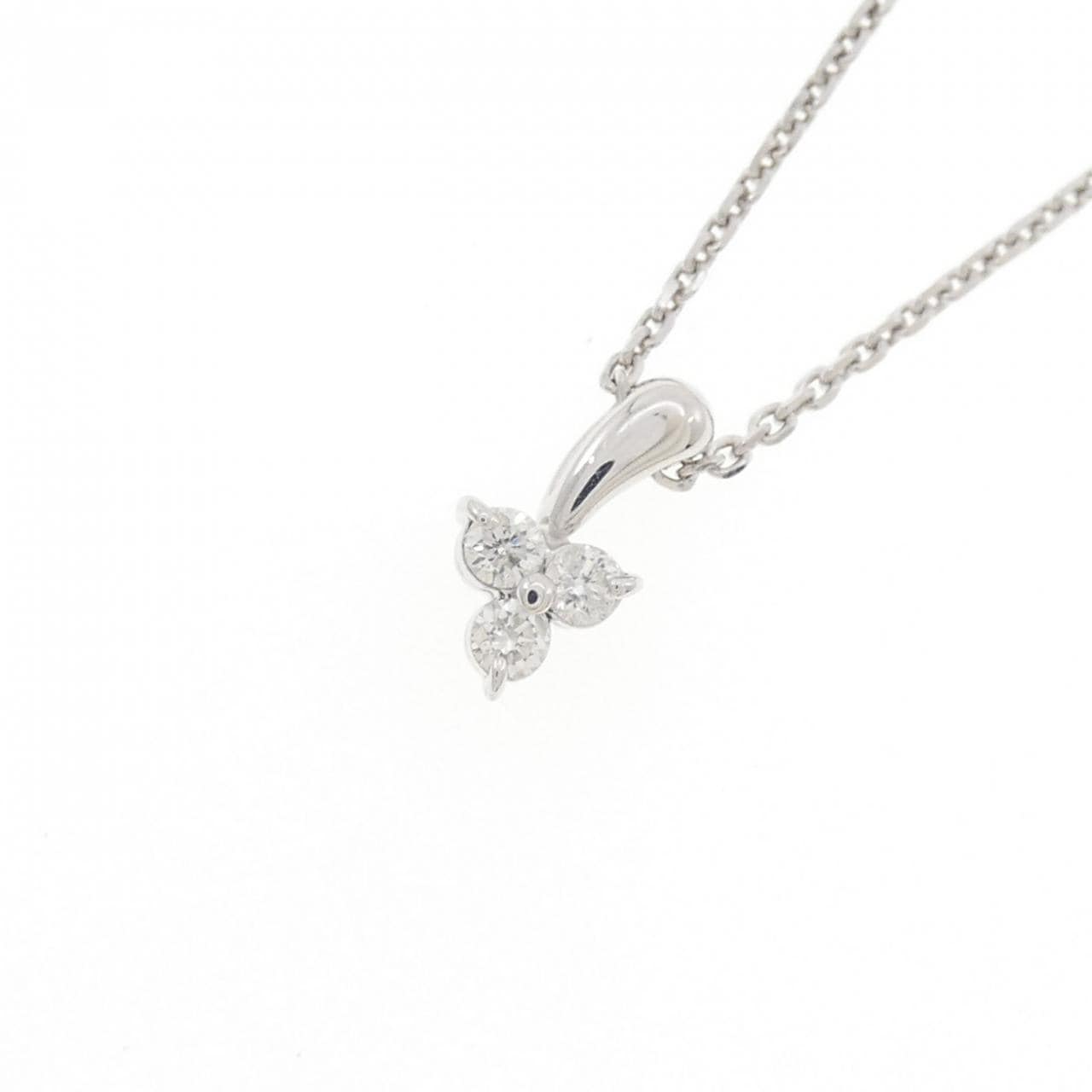 K10WG ダイヤモンド ネックレス 0.13CT