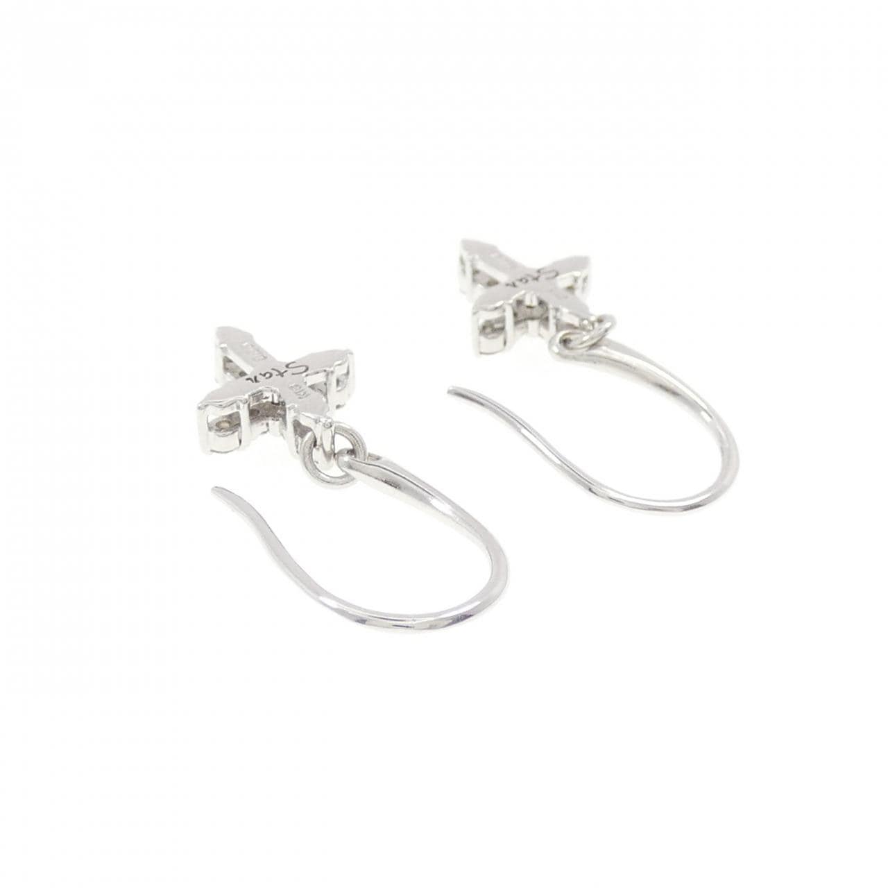 STAR JEWELRY十字架钻石耳环 0.16 克拉
