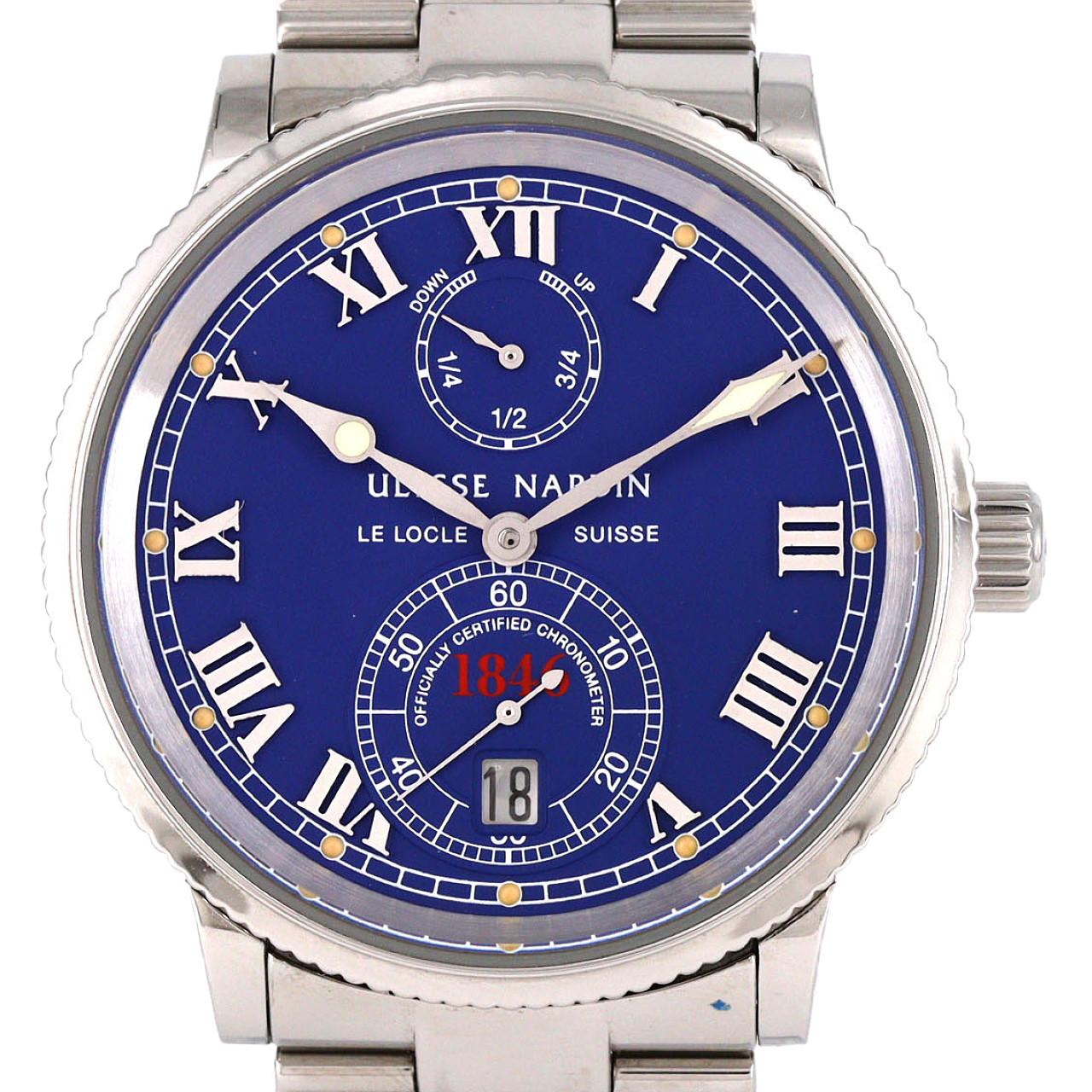 【ノーメンテナンス還元価格】ユリス･ナルダン マリンクロノメーター1846 263-22 SS 自動巻