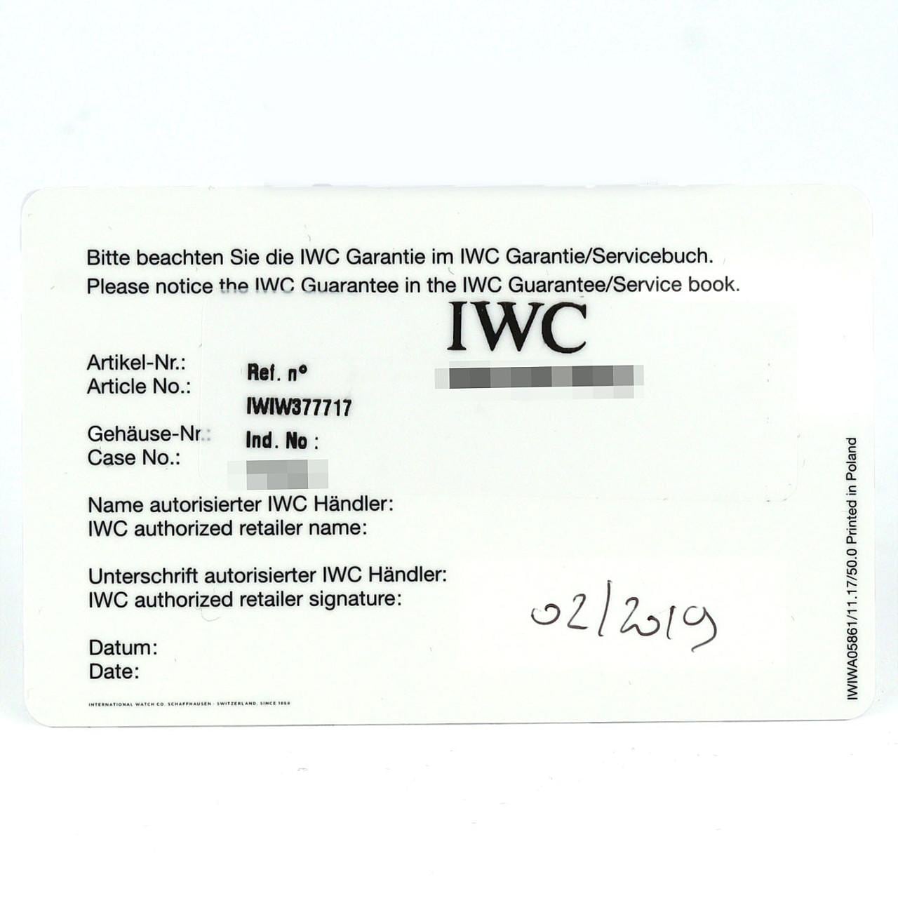 【ノーメンテナンス還元価格】IWC パイロットウォッチクロノグラフプティ･プランス" IW377717 SS 自動巻