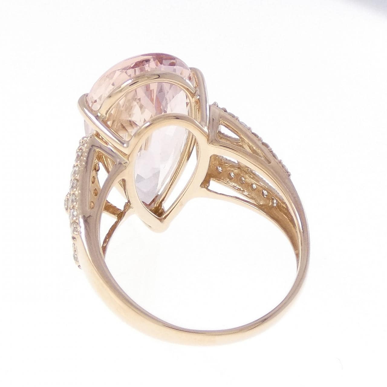K18PG モルガナイト リング 8.13CT