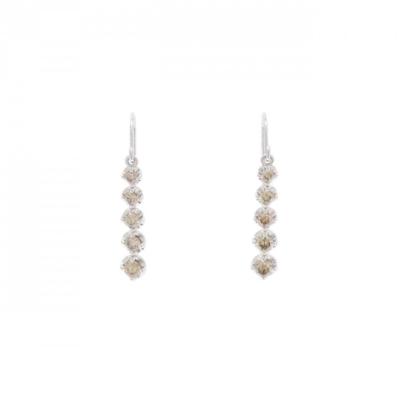 PT900/PT950 ダイヤモンド ピアス 0.30CT
