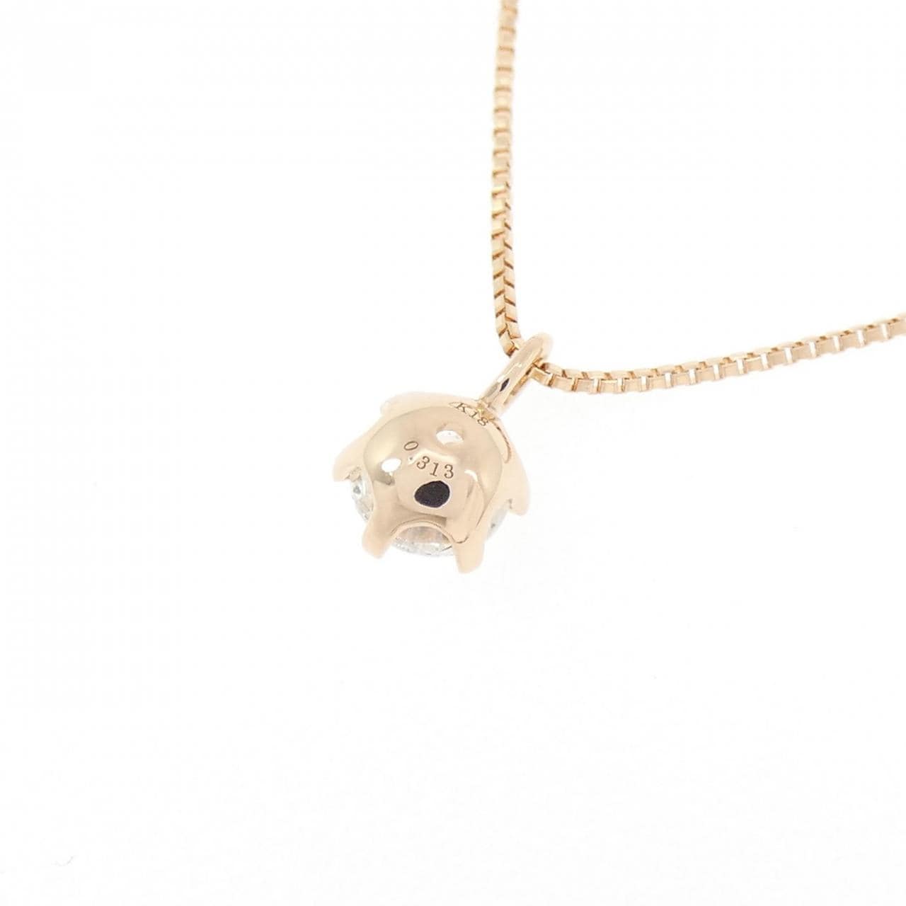 K18PG ダイヤモンド ネックレス 0.313CT G I1 Good