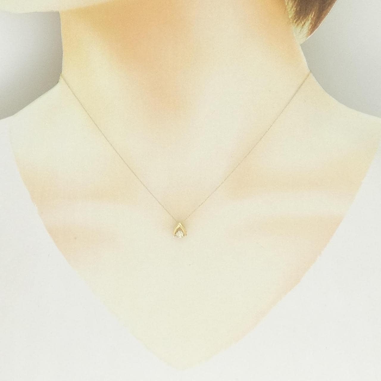 K18YG ダイヤモンド ネックレス 0.10CT