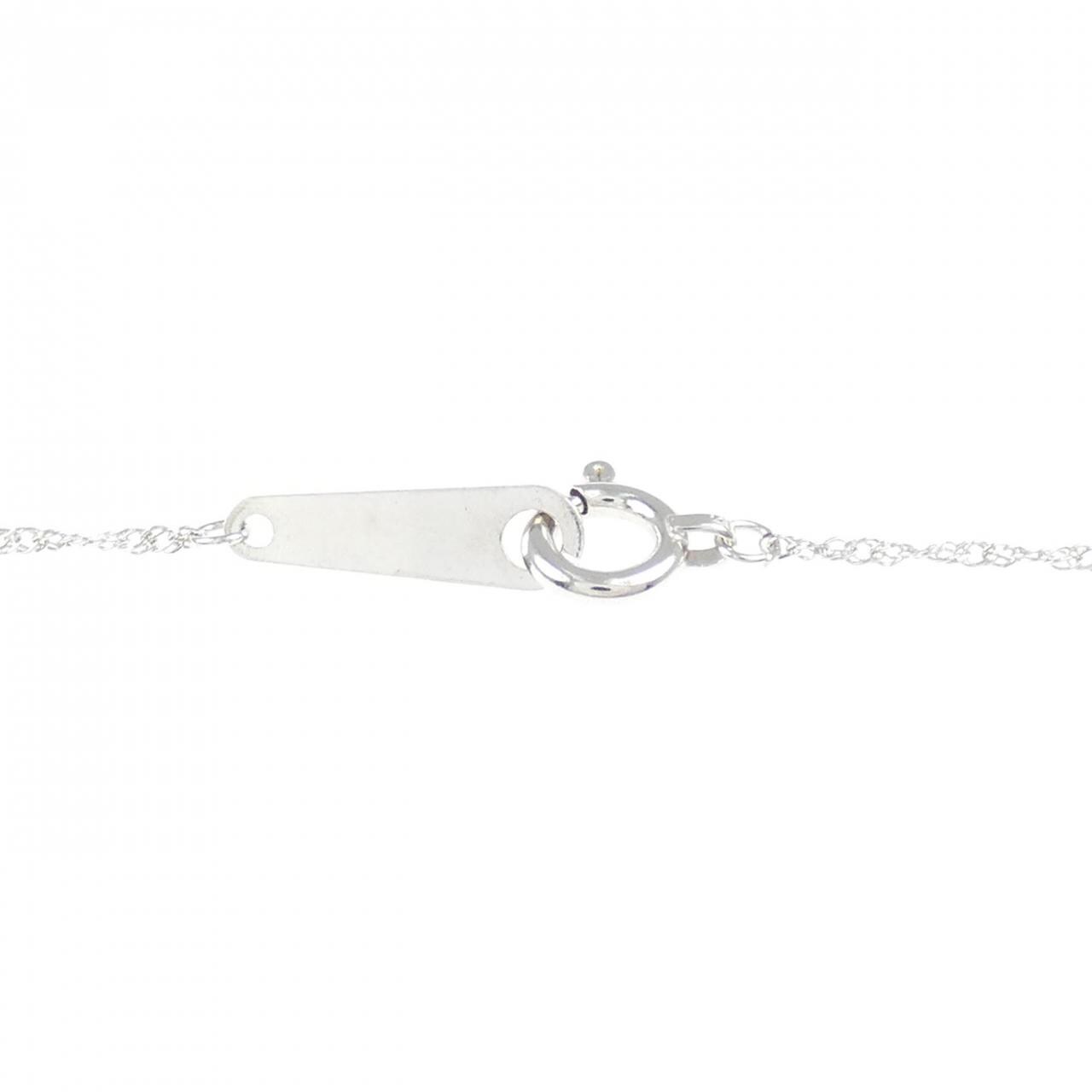 K18WG ハート ダイヤモンド ネックレス 0.30CT