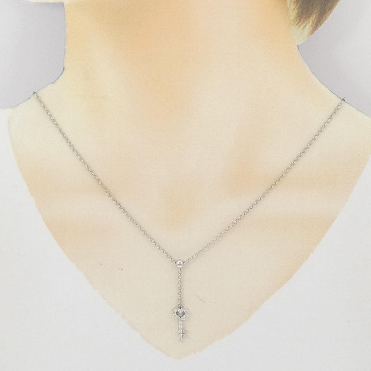 PT850 キー ダイヤモンド ネックレス 0.30CT