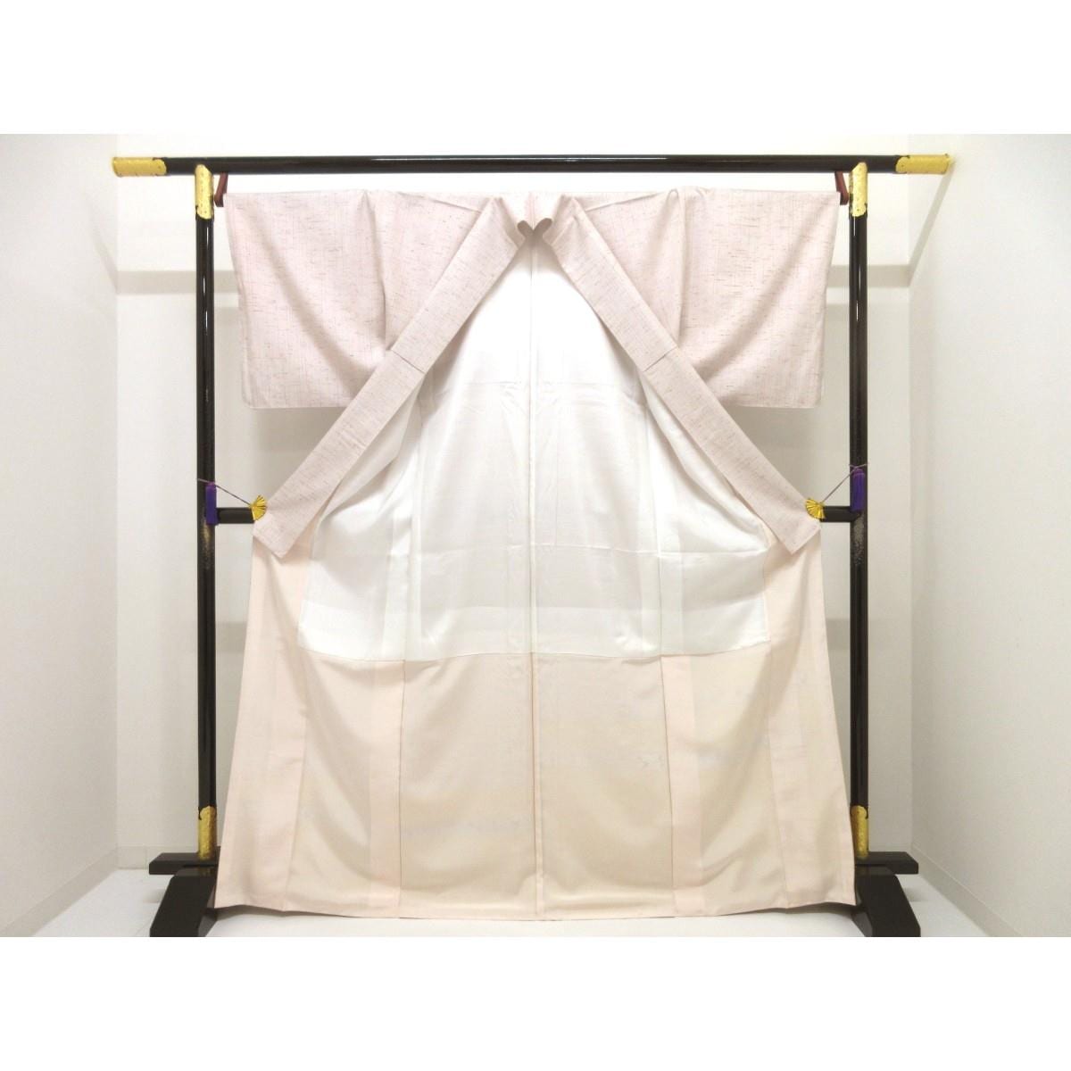 【未使用品】訪問着　ぜんまい紬