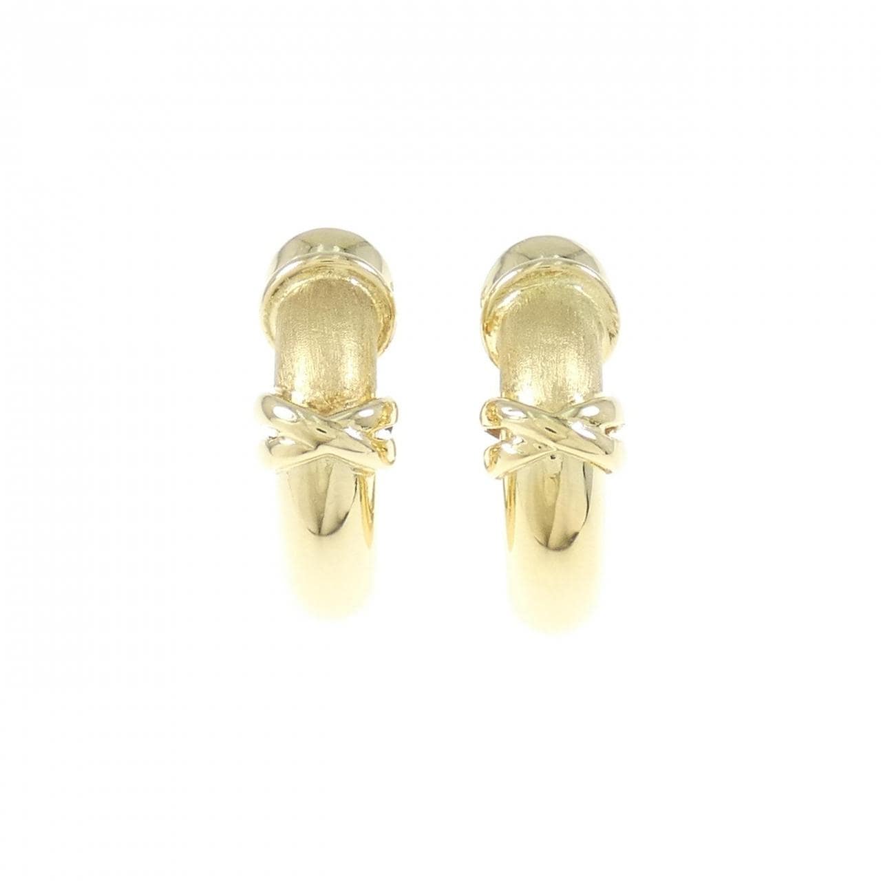750YG/750WG earrings