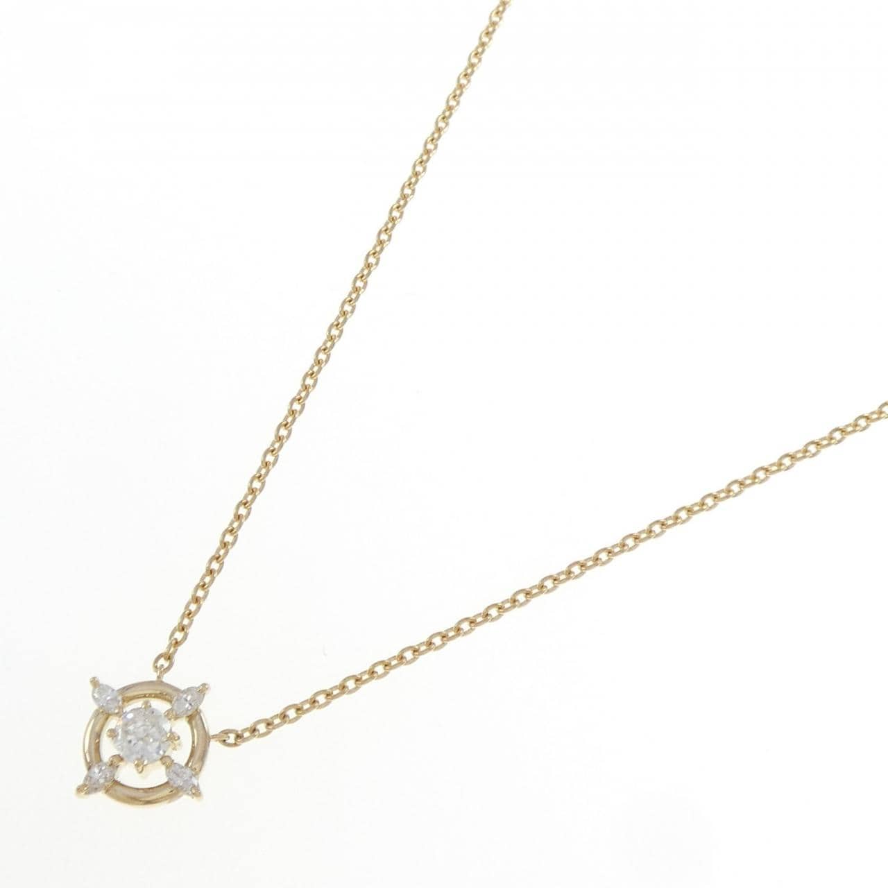 K18YG ダイヤモンド ネックレス 0.20CT