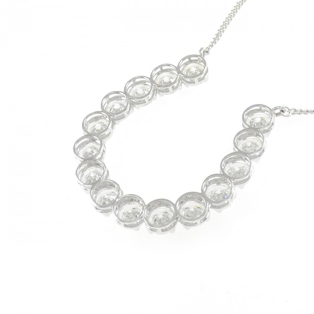 K18WG ダイヤモンド ネックレス 5.00CT