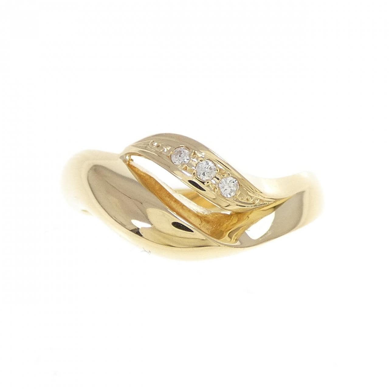 K18YG ダイヤモンド リング