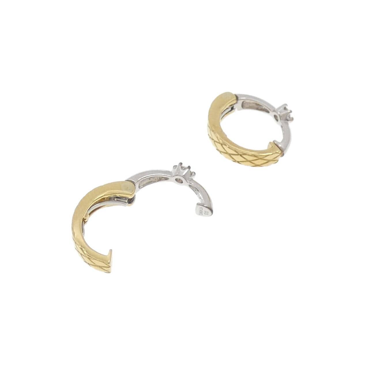 K18YG/K14WG ダイヤモンド イヤリング 0.06CT