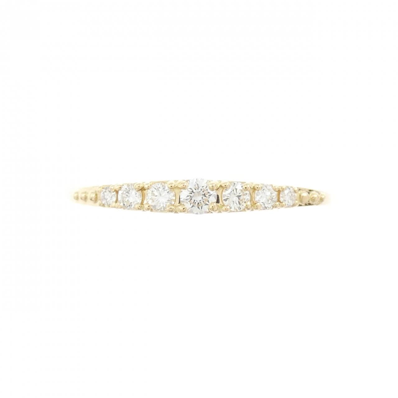 【リメイク】K18YG ダイヤモンド リング 0.15CT
