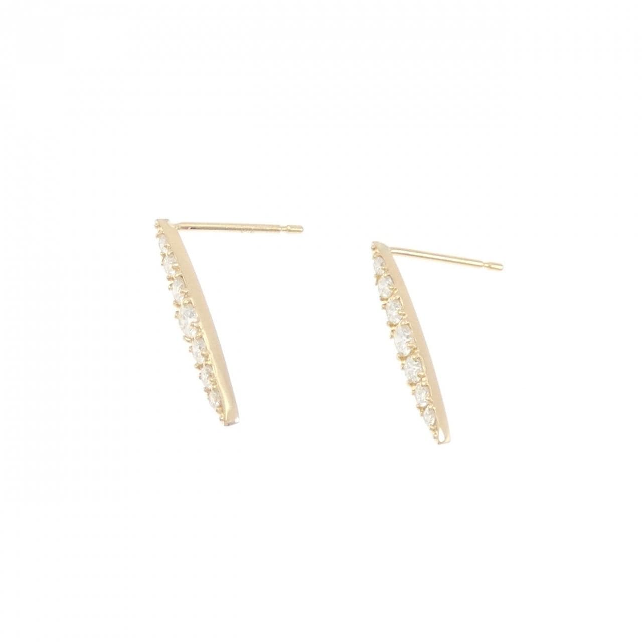 【リメイク】K18YG ダイヤモンド ピアス 0.30CT